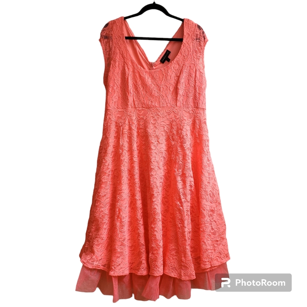 Lane Bryant Women's Plus Sz 14/16 Lace Special Occasion/Party/Cocktail Dress